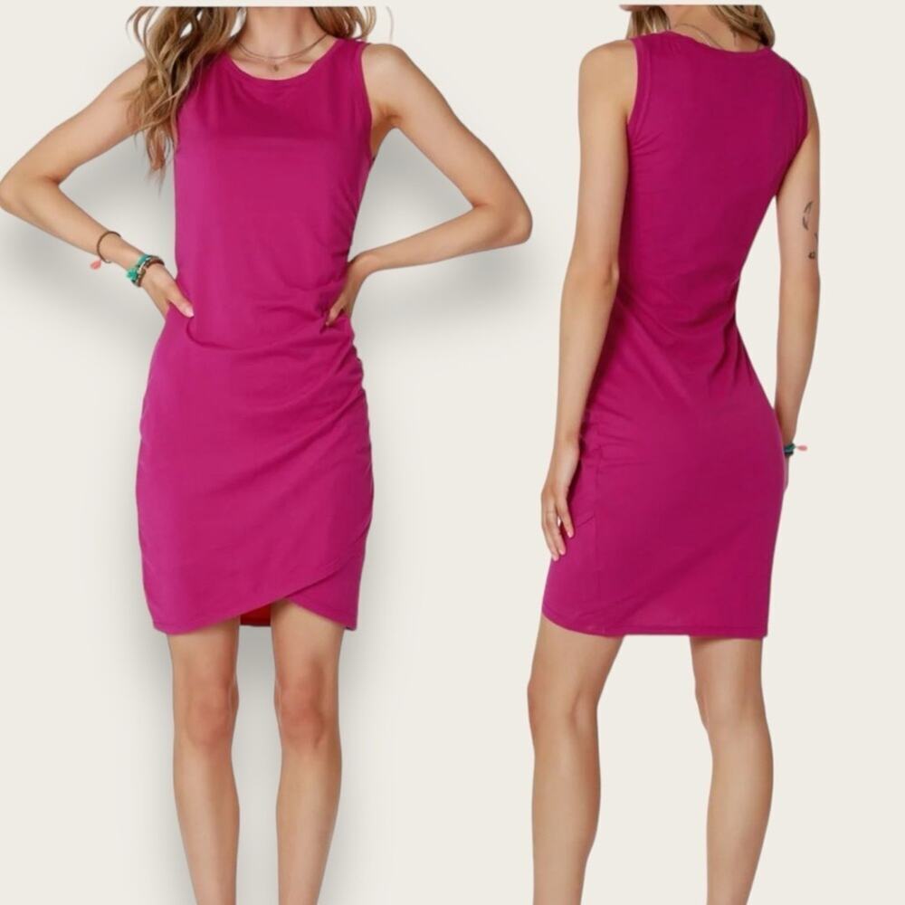 NWT | Bobi LA | Surplice Tank Dress | Smoothie | Medium